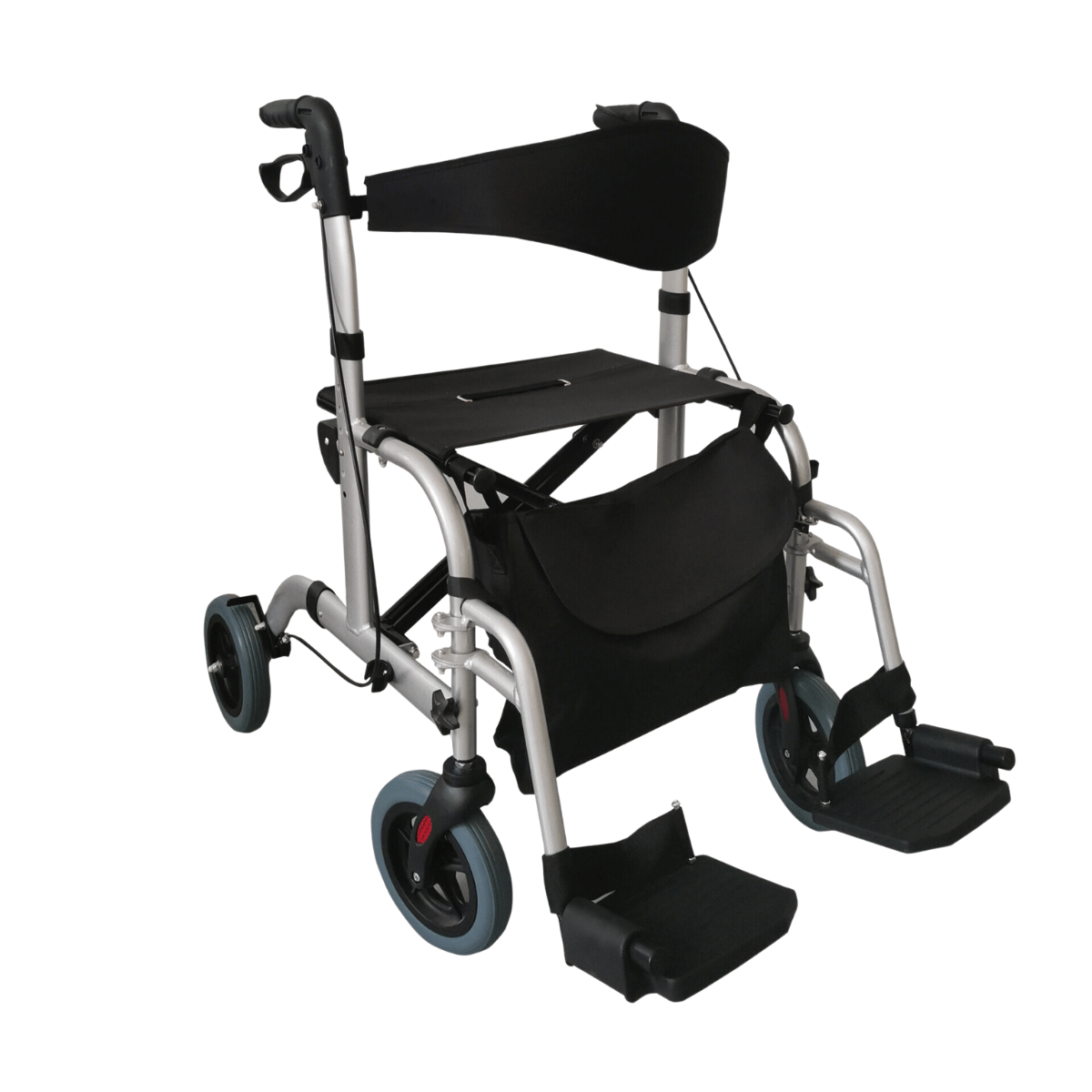 "rollator wheelchair for the people with walking disabilities to move around."