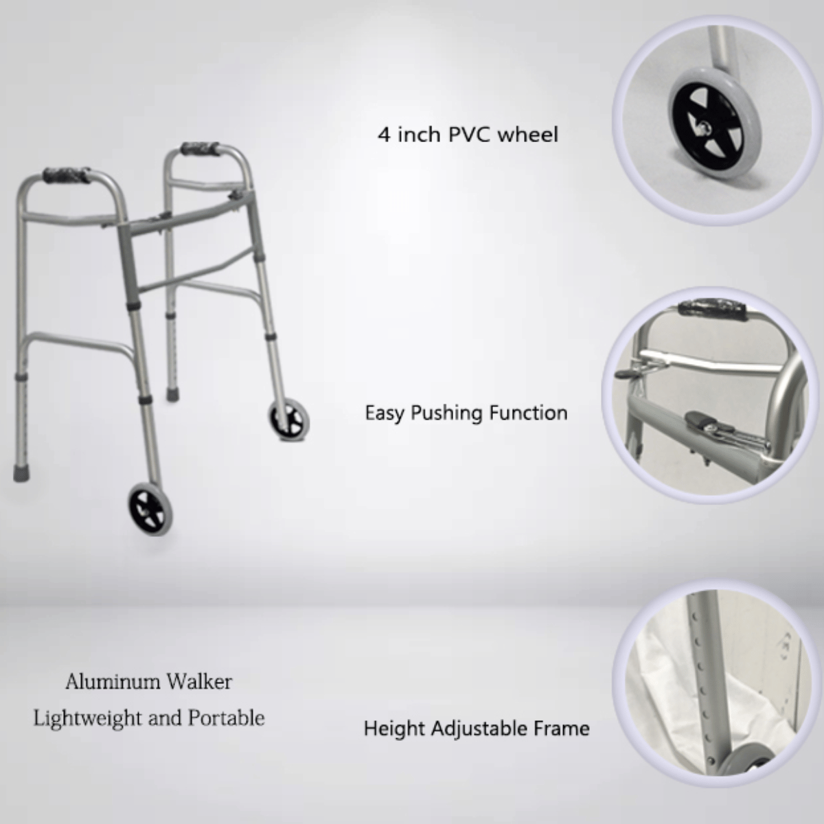 Walking Aid With Wheels Folding - Image 3