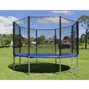 12ft Trampoline with Safety Net Ladder and Tie Down Kit